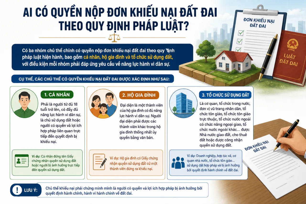 Ai Có Quyền Nộp Đơn Khiếu Nại Đất Đai Theo Quy Định Pháp Luật?