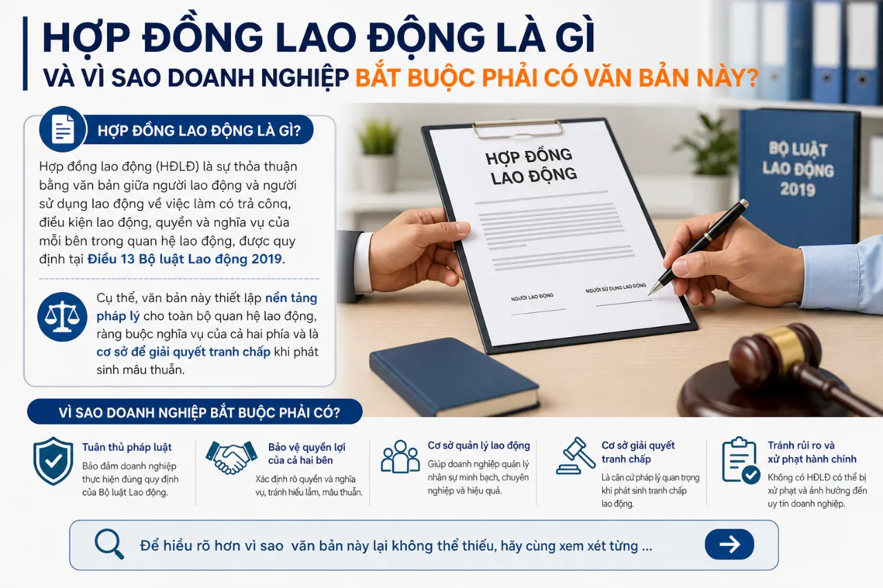 Hợp Đồng Lao Động Là Gì Và Vì Sao Doanh Nghiệp Bắt Buộc Phải Có Văn Bản Này?