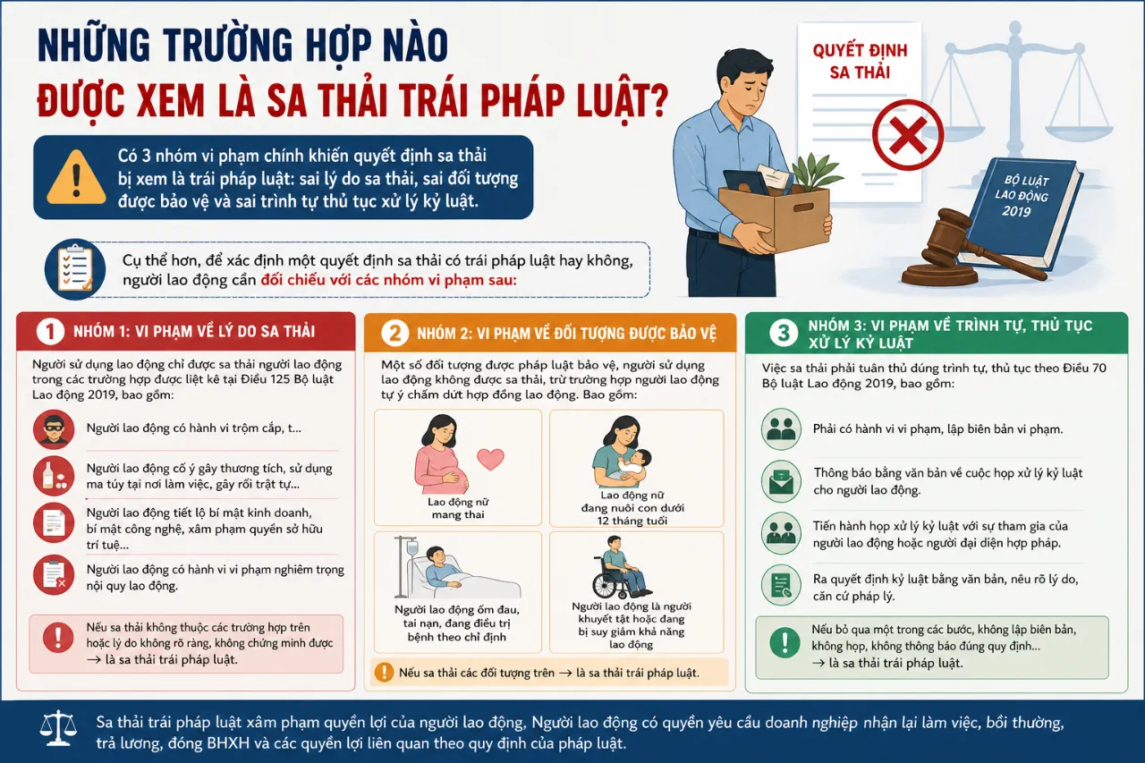 Những Trường Hợp Nào Được Xem Là Sa Thải Trái Pháp Luật?