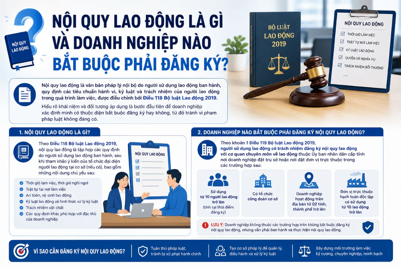 Nội Quy Lao Động Là Gì và Doanh Nghiệp Nào Bắt Buộc Phải Đăng Ký?