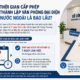 Thời Gian Cấp Phép Thành Lập Văn Phòng Đại Diện Nước Ngoài Là Bao Lâu?