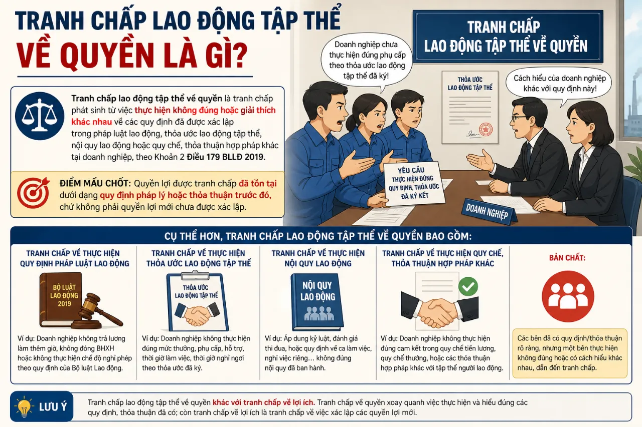 Tranh Chấp Lao Động Tập Thể Về Quyền Là Gì?
